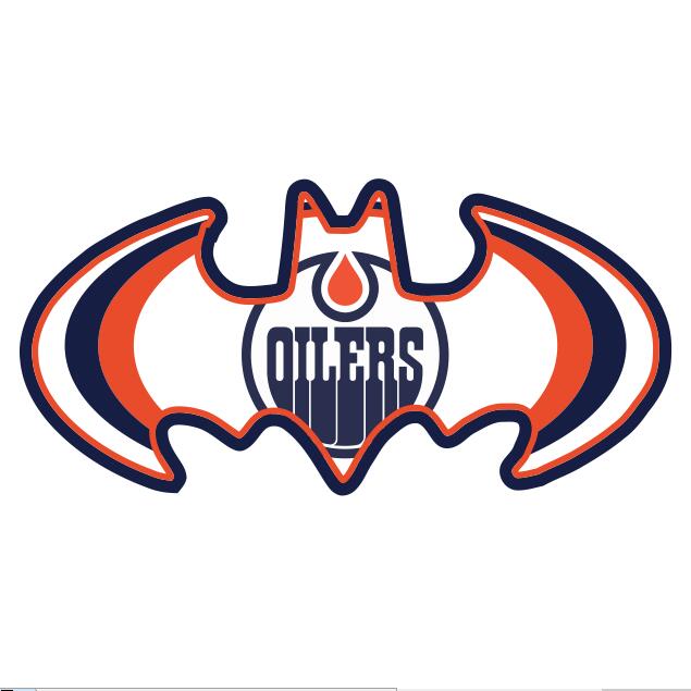 Edmonton Oilers Batman Logo fabric transfer
